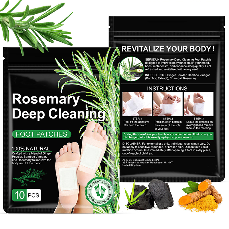 Rosemary Bamboo Charcoal Vinegar and Ginger Detox Patch Rosemary Bamboo Charcoal Vinegar and Ginger Detox Patch