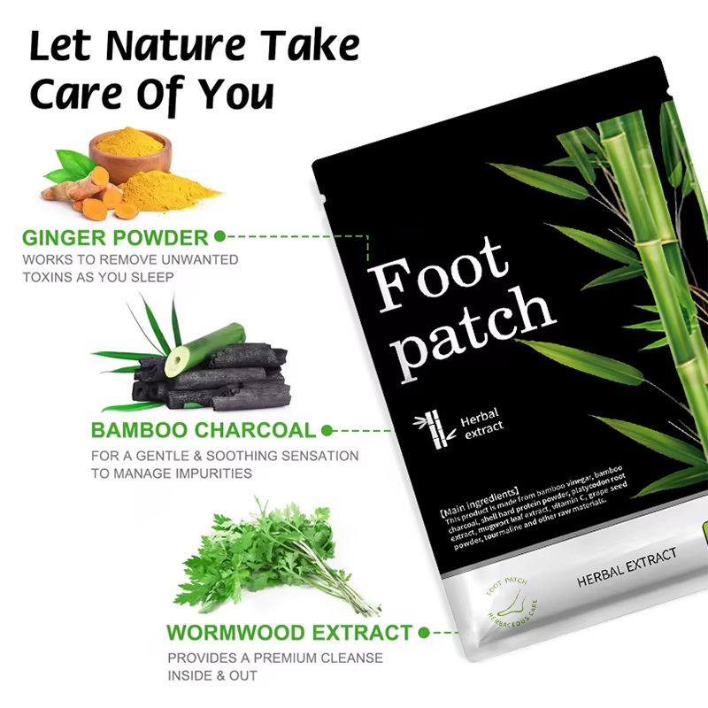 Natural Mugwort Deep-Cleansing Foot Patches for Detoxification and Moisture Removal Natural Mugwort Deep-Cleansing Foot Patches for Detoxification and Moisture Removal