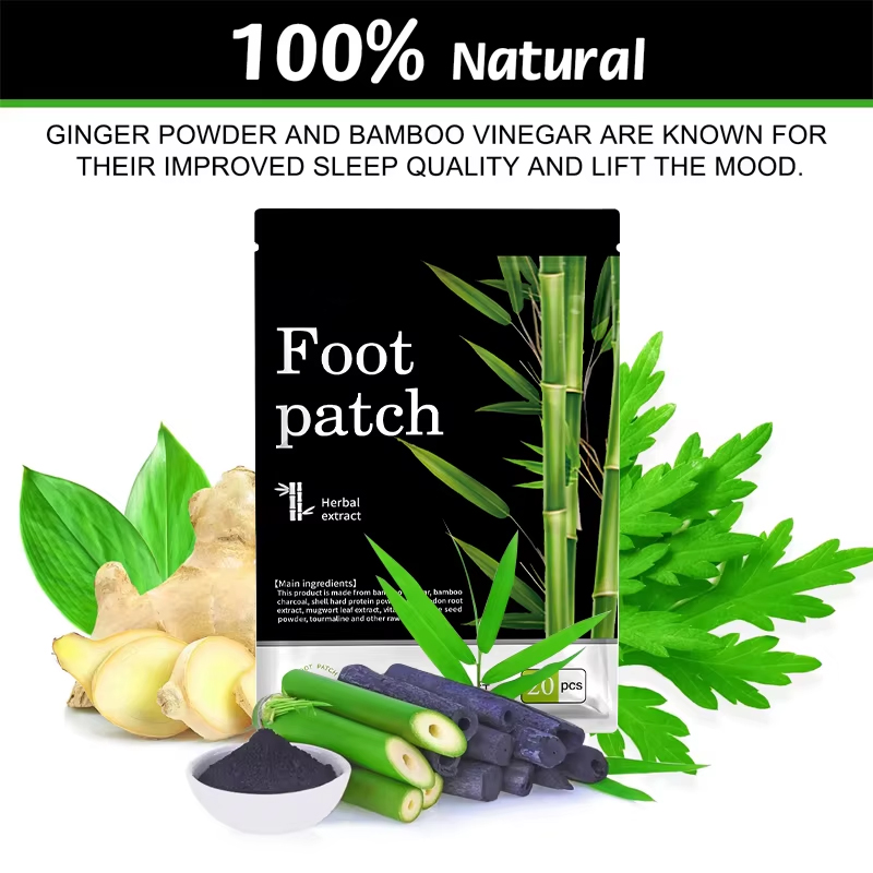 Natural Mugwort Deep-Cleansing Foot Patches for Detoxification and Moisture Removal Natural Mugwort Deep-Cleansing Foot Patches for Detoxification and Moisture Removal