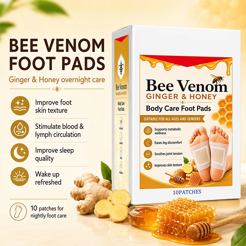Rapid-Absorption Bee Venom & Ginger Herbal Foot Patch Rapid-Absorption Bee Venom & Ginger Herbal Foot Patch