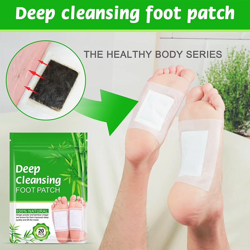 Organic Natural Bamboo & Wood Vinegar Detox & Deep-Cleansing Foot Pads Organic Natural Bamboo & Wood Vinegar Detox & Deep-Cleansing Foot Pads