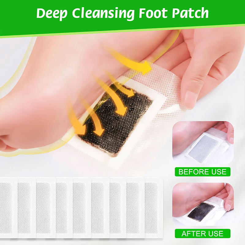 Organic Natural Bamboo & Wood Vinegar Detox & Deep-Cleansing Foot Pads Organic Natural Bamboo & Wood Vinegar Detox & Deep-Cleansing Foot Pads