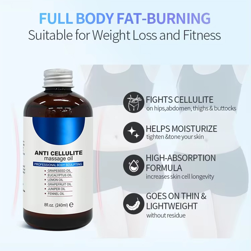 Organic Natural Plant-Based Firming & Anti-Cellulite Massage Oil