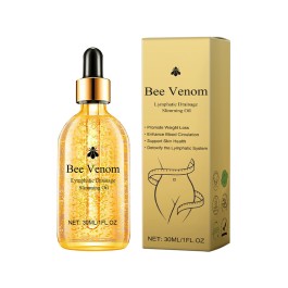 Bee Venom Body Massage Oil for Skin Firming and Full-Body Contouring
