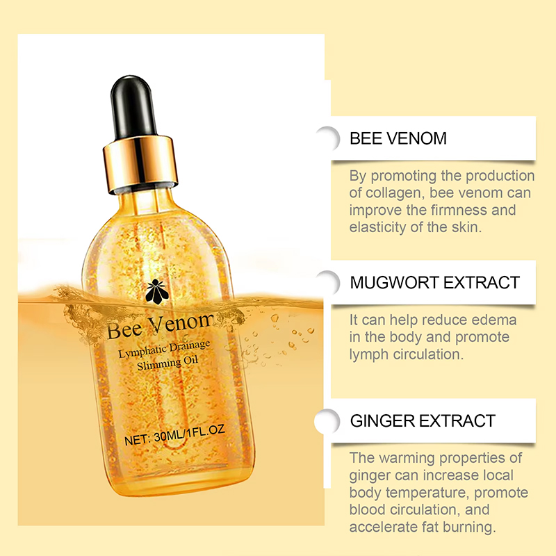 Bee Venom Body Massage Oil for Skin Firming and Full-Body Contouring Bee Venom Body Massage Oil for Skin Firming and Full-Body Contouring