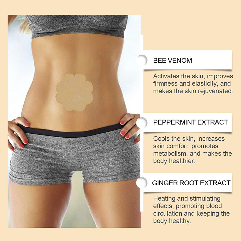 Natural Herbal Slimming Patch with Bee Venom Ginger and Mint Natural Herbal Slimming Patch with Bee Venom Ginger and Mint