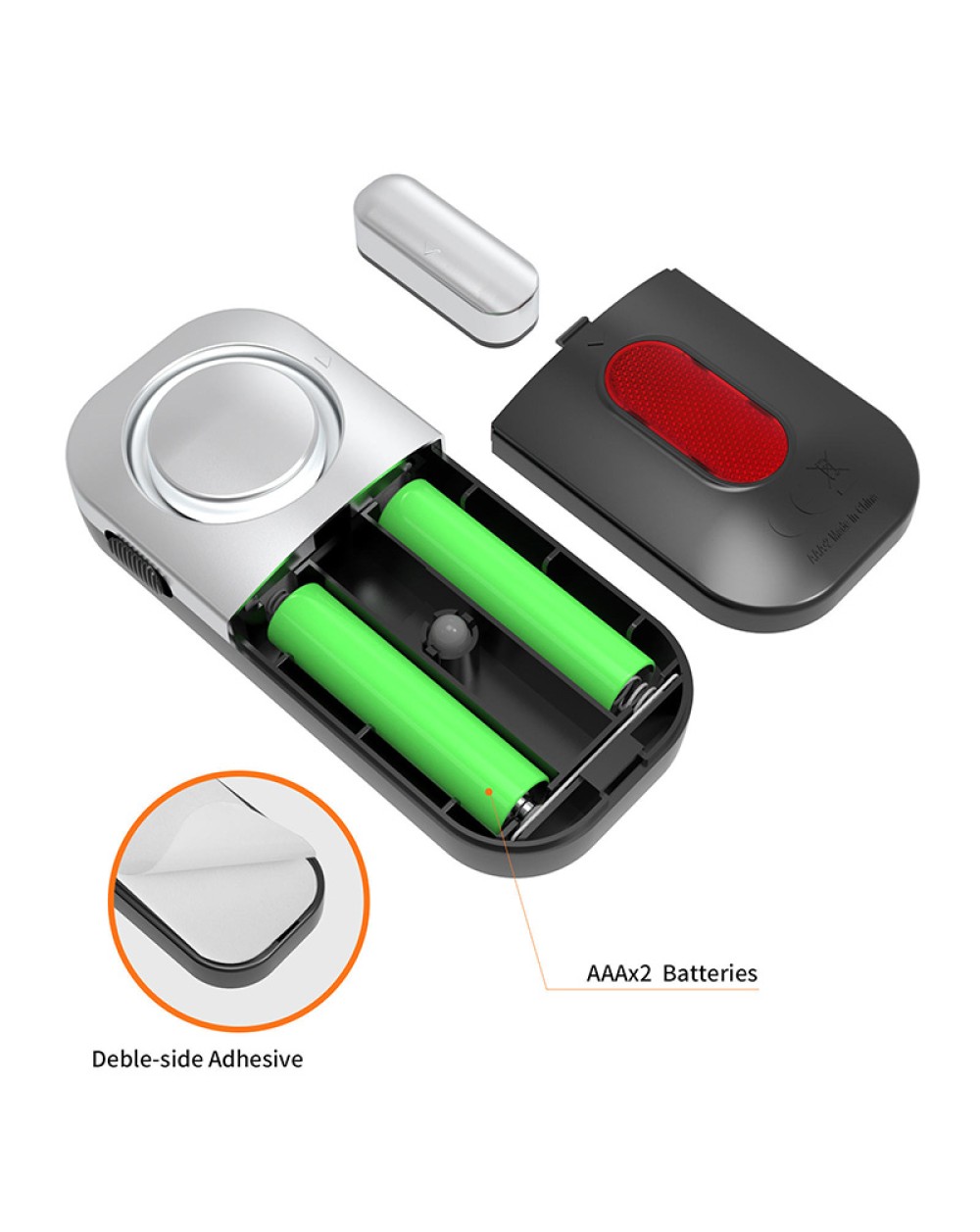Easy to install anti-theft door magnetic alarm