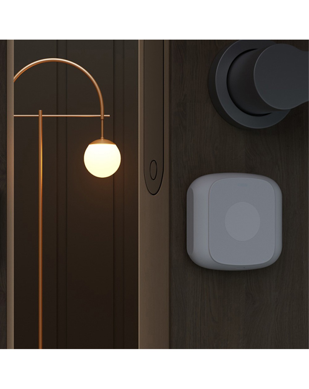 Smart home plastic door magnetic alarm