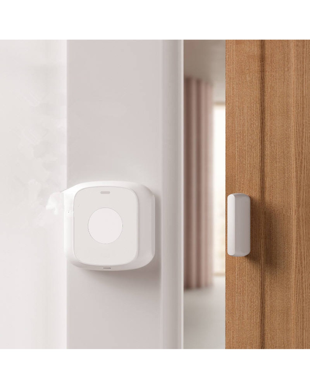 Smart home plastic door magnetic alarm