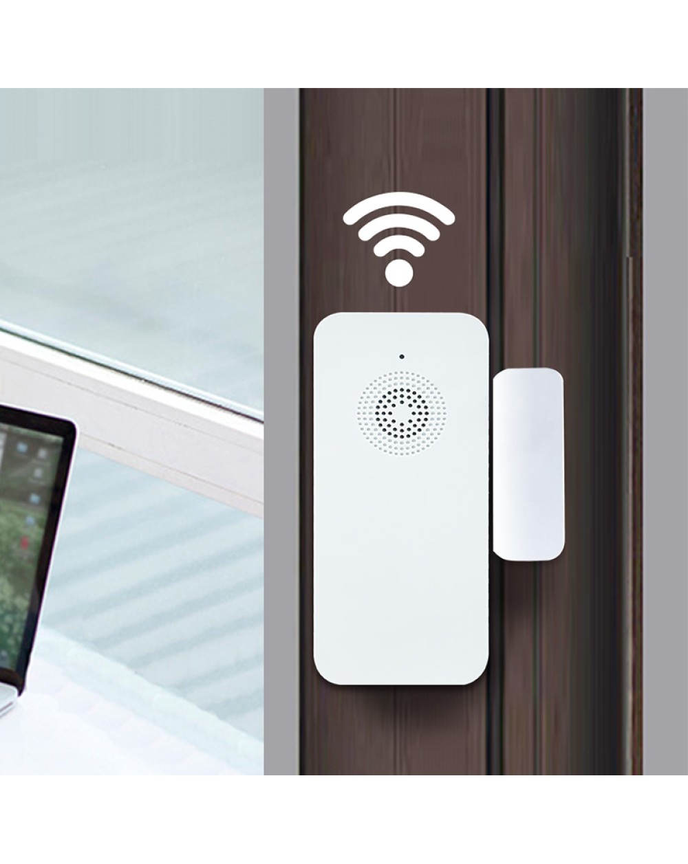 Easy-to-install durable door magnetic alarm