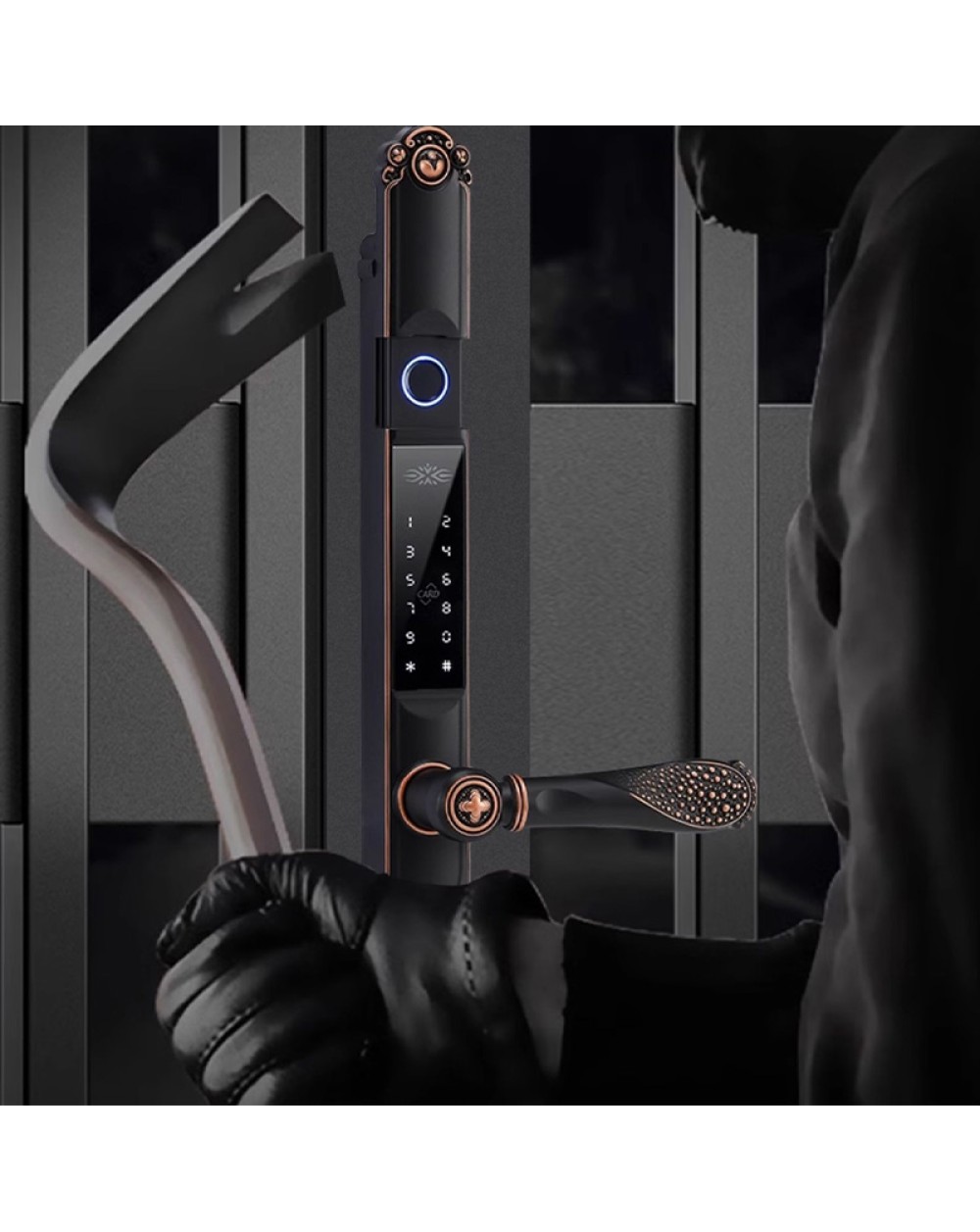 Courtyard outdoor fingerprint electronic door lock