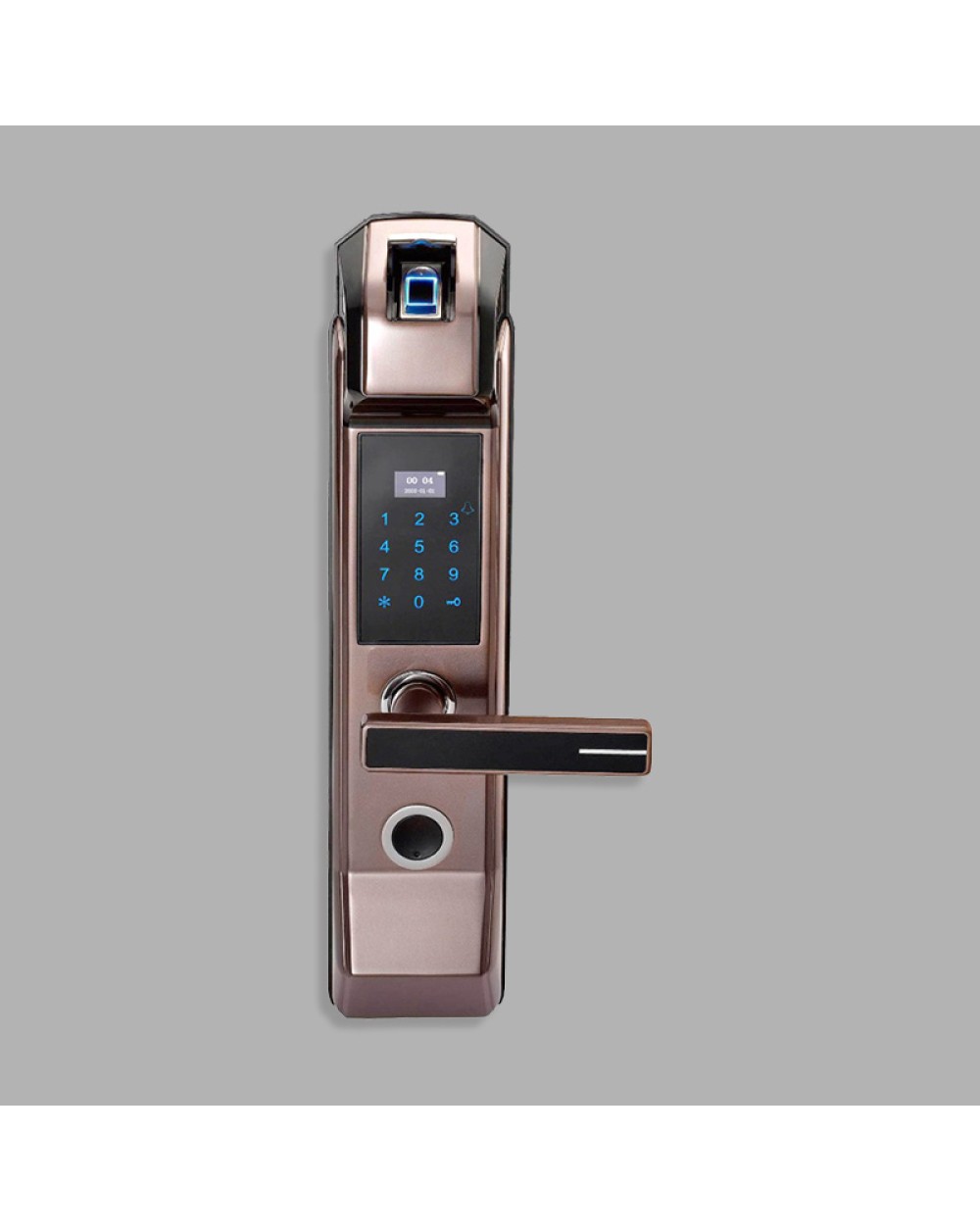 Waterproof household fingerprint electronic door lock