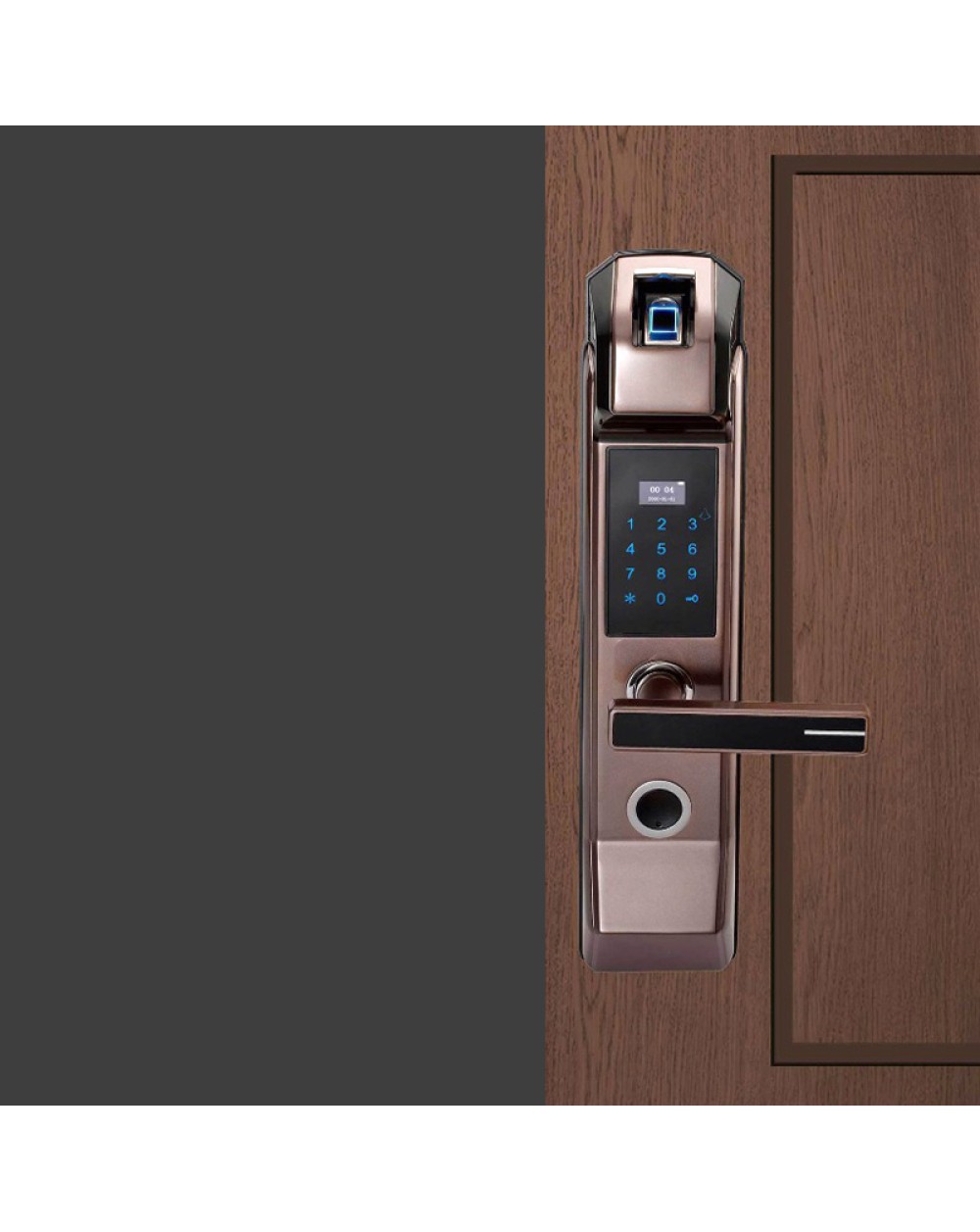 Waterproof household fingerprint electronic door lock