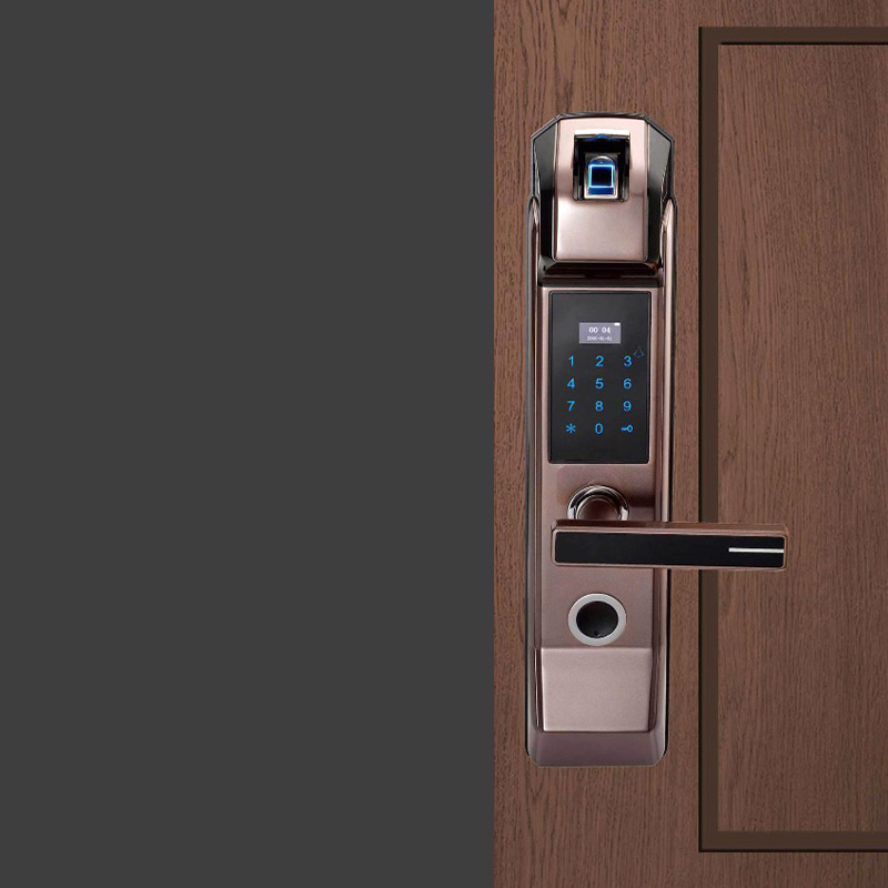 Waterproof household fingerprint electronic door lock