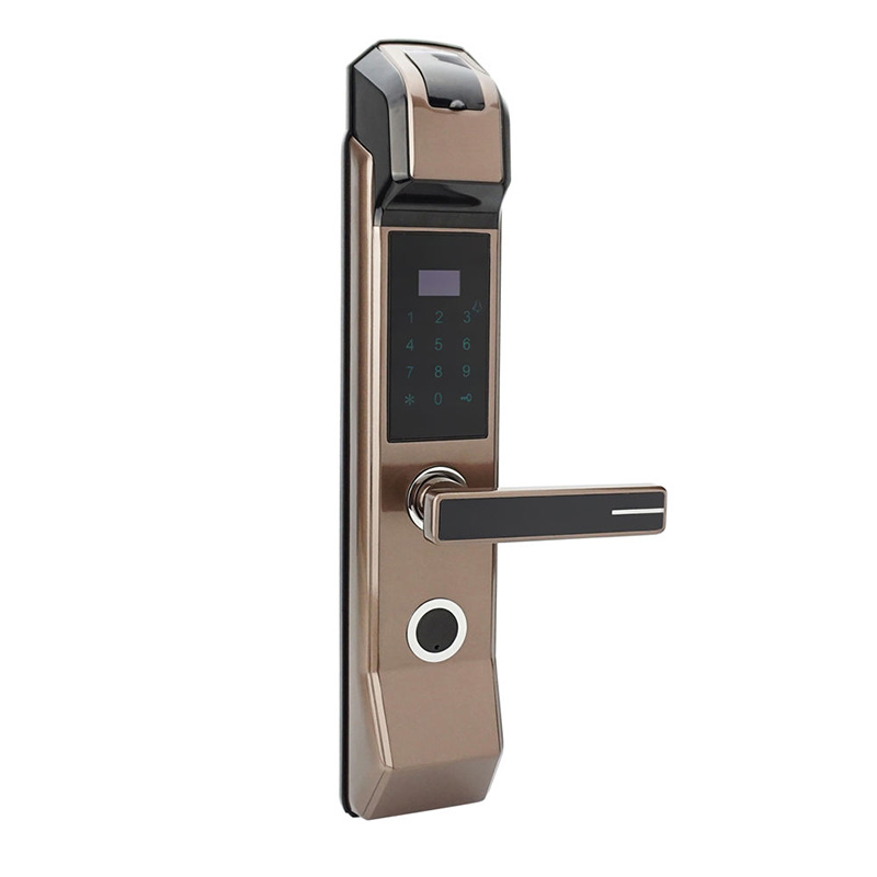 Waterproof household fingerprint electronic door lock