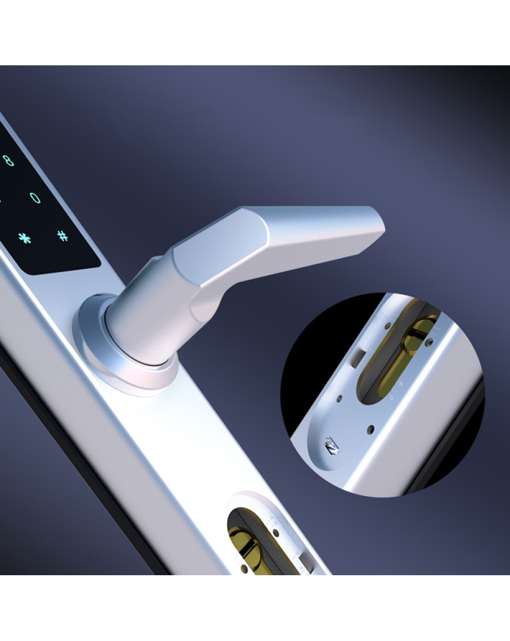 Ultra-thin smart fingerprint electronic door lock