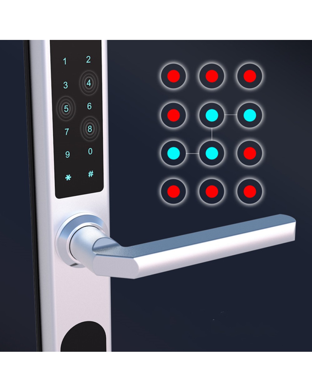 Ultra-thin smart fingerprint electronic door lock
