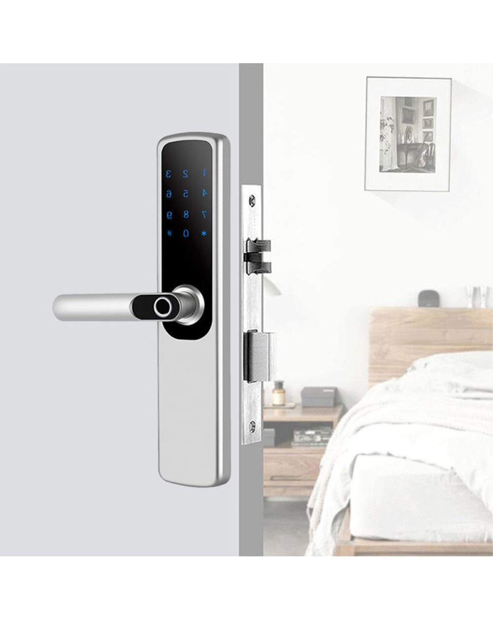 Waterproof smart fingerprint electronic door lock