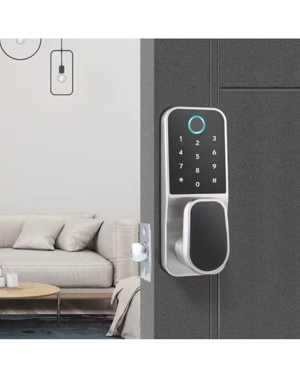 Durable biometric fingerprint electronic door lock