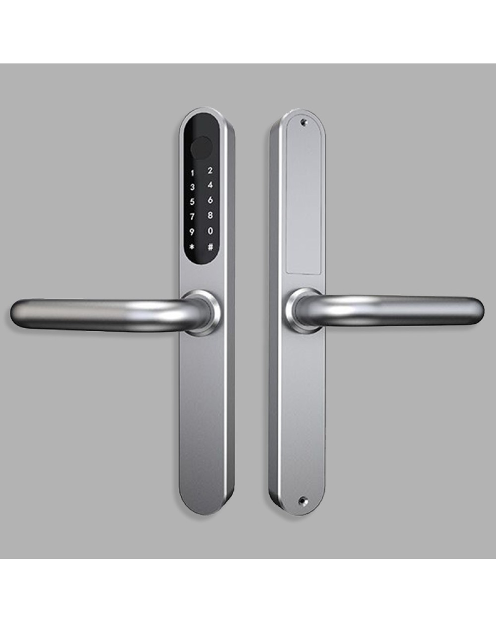 Narrow stainless steel fingerprint electronic door lock