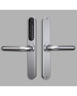 Narrow stainless steel fingerprint electronic door lock