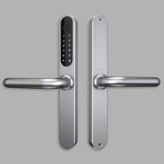 Narrow stainless steel fingerprint electronic door lock