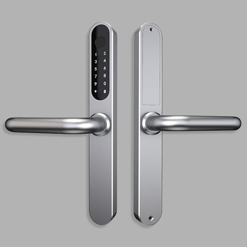 Narrow stainless steel fingerprint electronic door lock