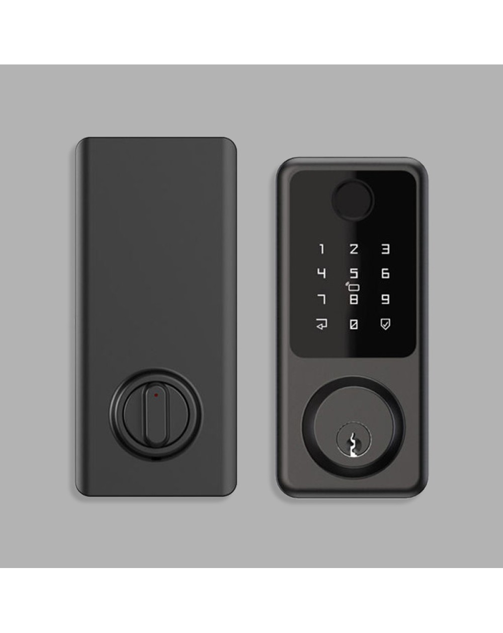 Black smart fingerprint electronic door lock