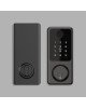 Black smart fingerprint electronic door lock