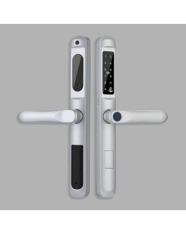 Narrow-frame waterproof fingerprint electronic door lock