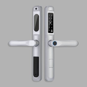 Narrow-frame waterproof fingerprint electronic door lock