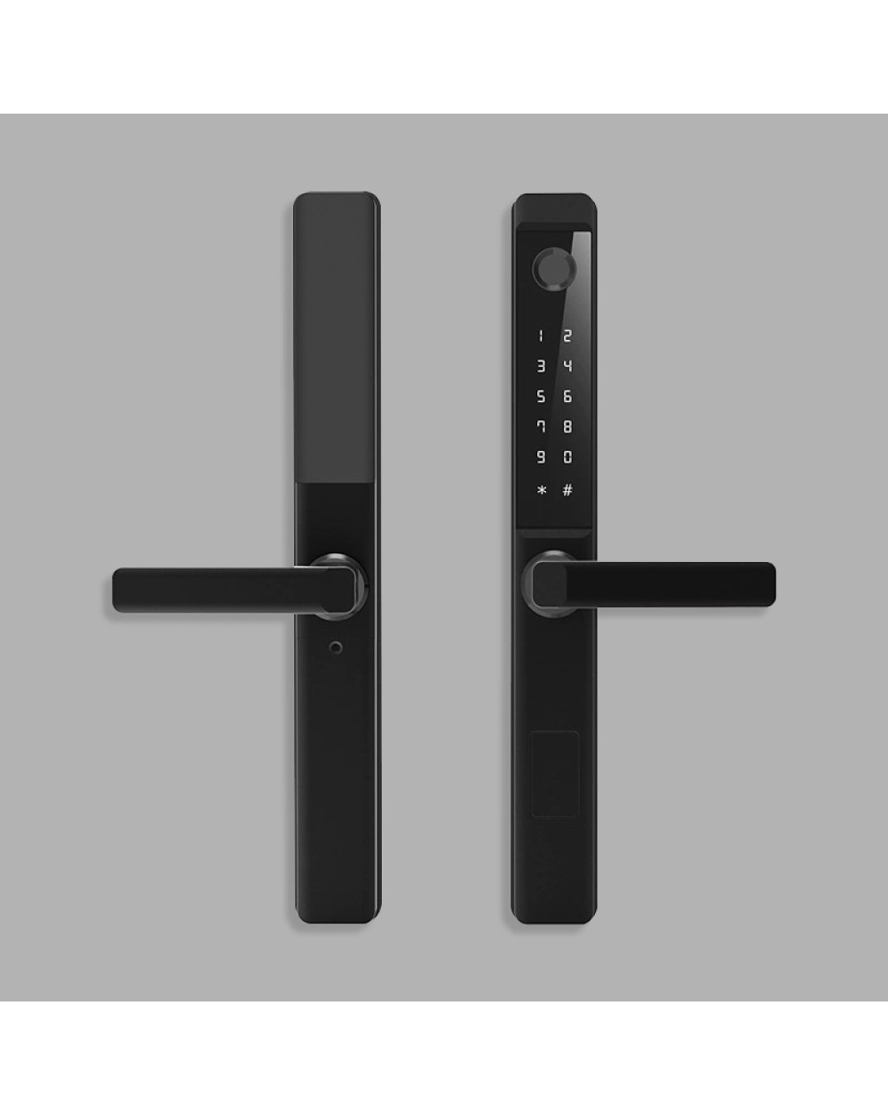 Aluminum alloy narrow-frame fingerprint electronic door lock