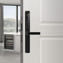 Aluminum alloy narrow-frame fingerprint electronic door lock