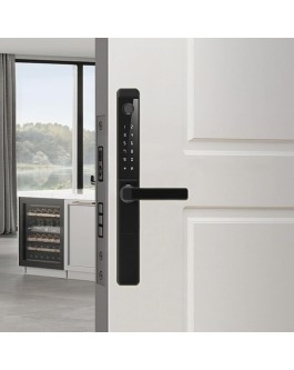Aluminum alloy narrow-frame fingerprint electronic door lock