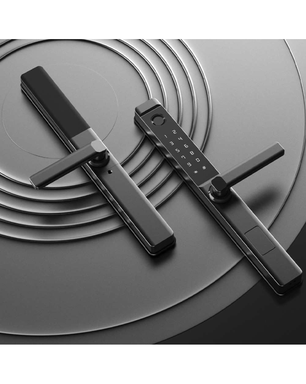 Aluminum alloy narrow-frame fingerprint electronic door lock