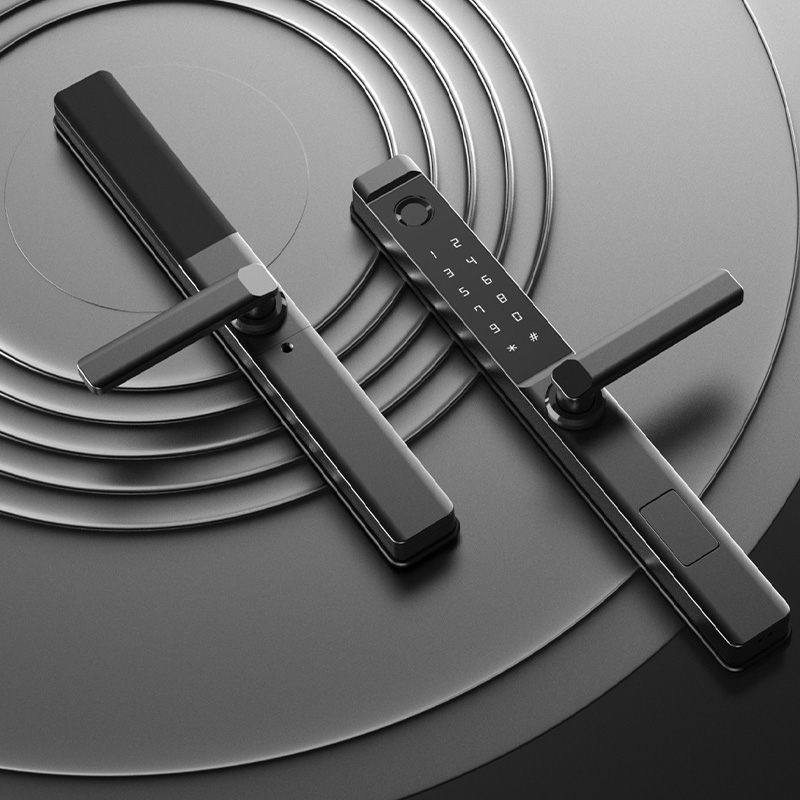 Aluminum alloy narrow-frame fingerprint electronic door lock