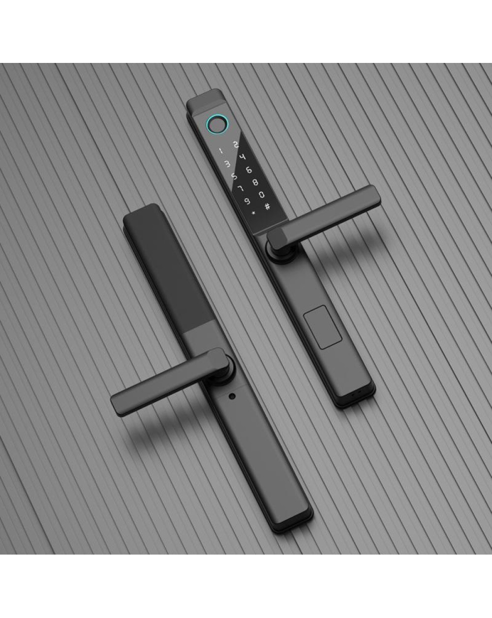 Aluminum alloy narrow-frame fingerprint electronic door lock