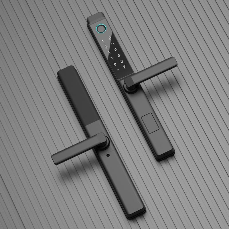 Aluminum alloy narrow-frame fingerprint electronic door lock