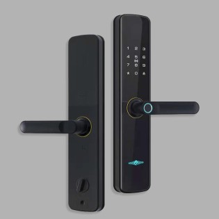 Black smart password electronic door lock