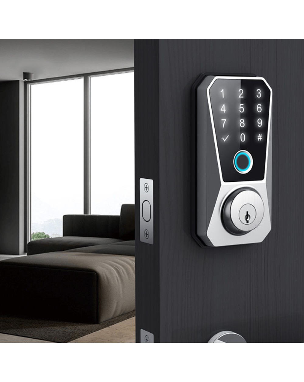 Minimalist design password electronic door lock