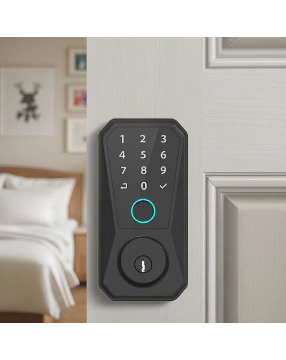 Minimalist design password electronic door lock