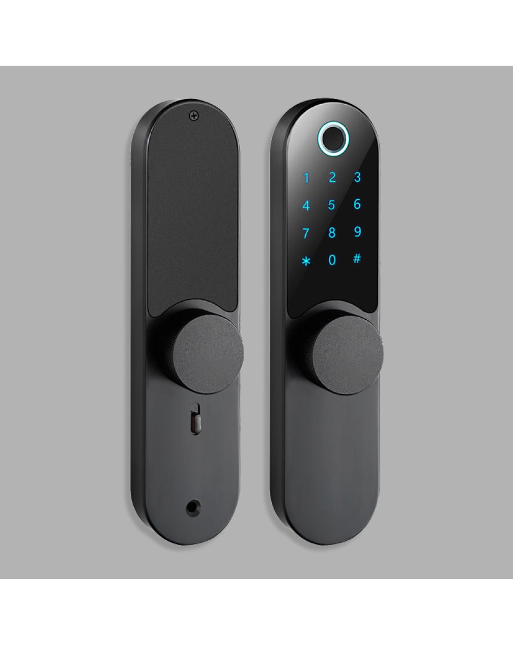 Round handle password electronic door lock