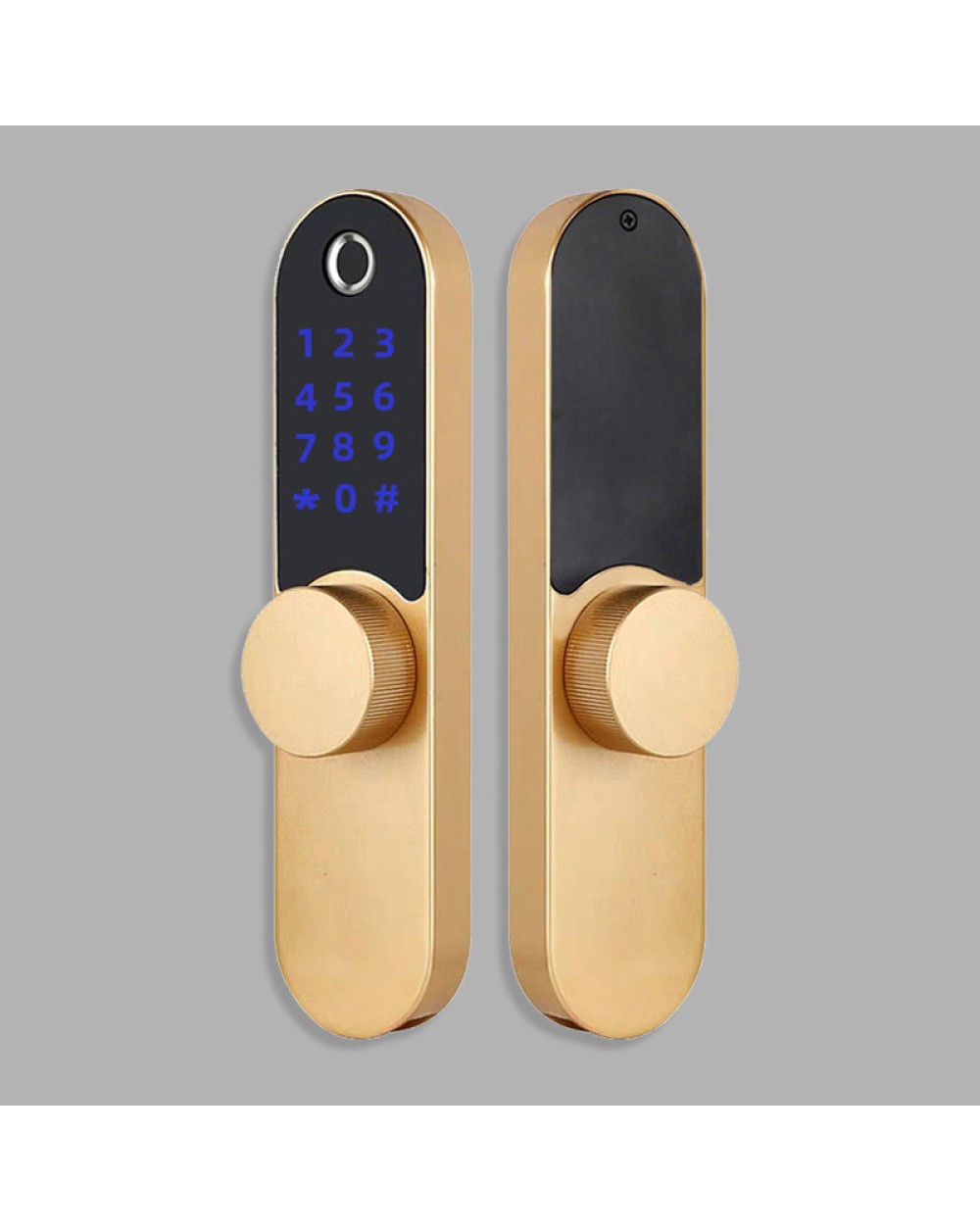 Round handle password electronic door lock