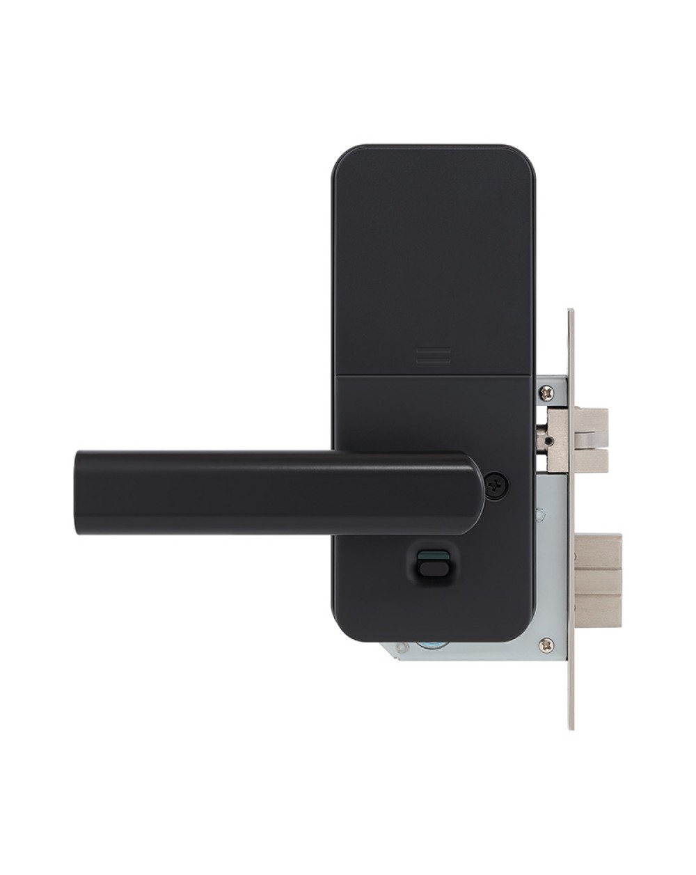 Matte black electronic password door lock