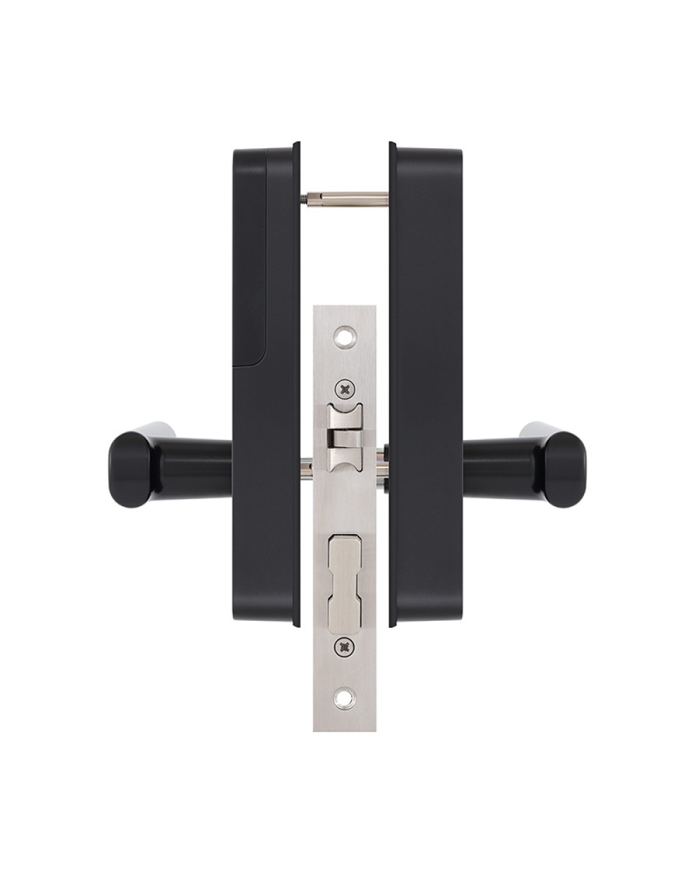 Matte black electronic password door lock