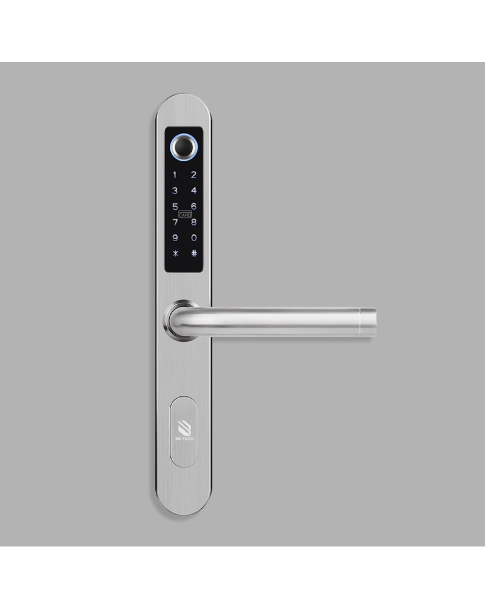 Silver smart password electronic door lock