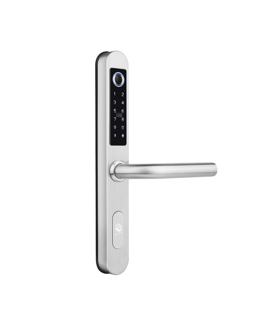 Silver smart password electronic door lock