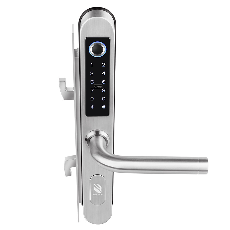 Silver smart password electronic door lock