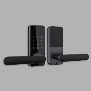 Black wireless password electronic door lock