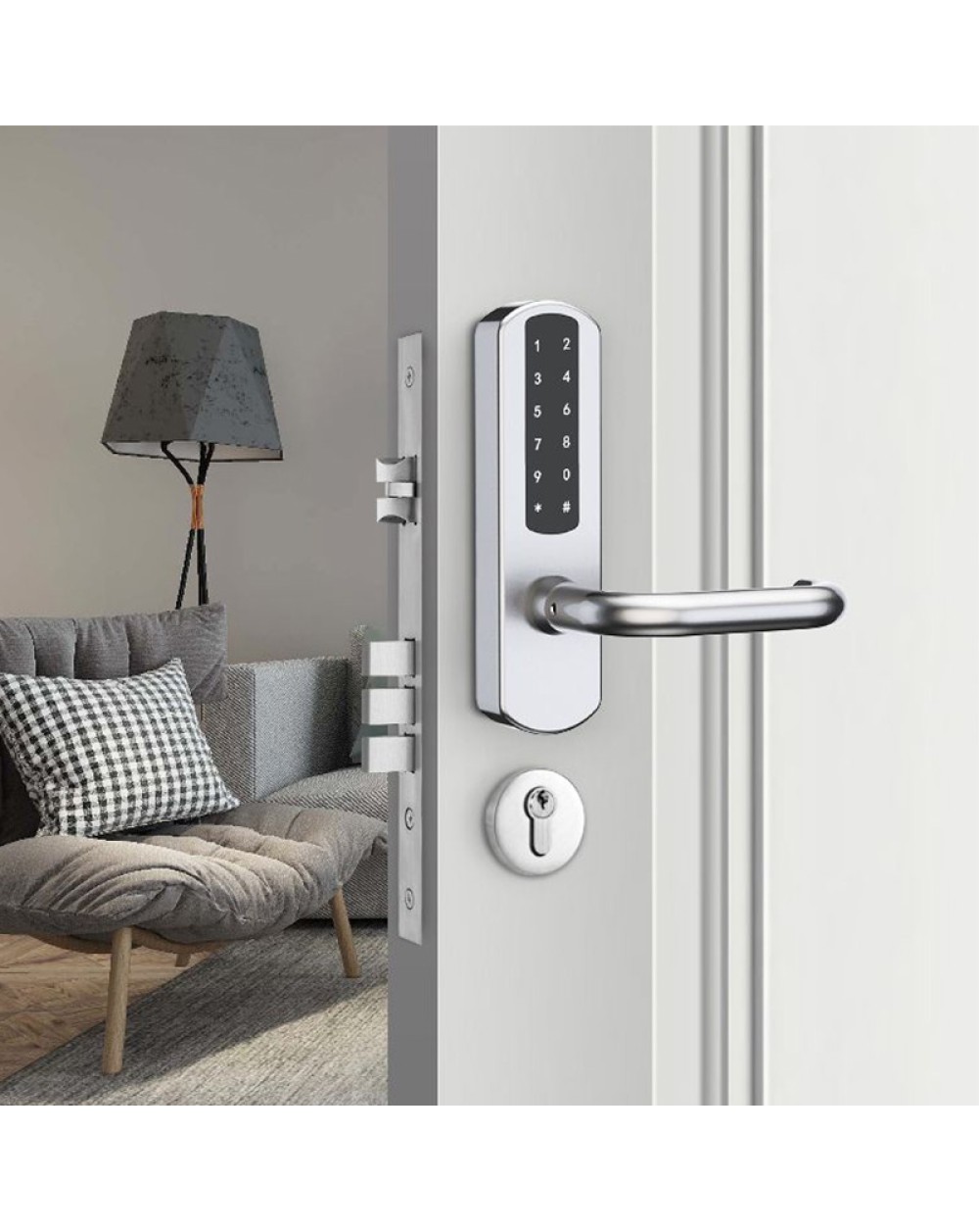 Electric stainless steel password electronic door lock
